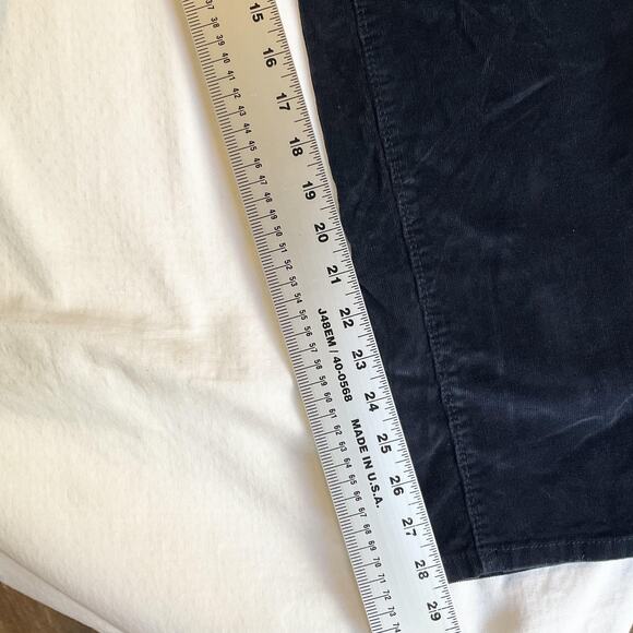 Buffalo David Bitton Women Pants 12/32 Navy Corduroy Supreme Button 32" Inseam - Picture 7 of 11